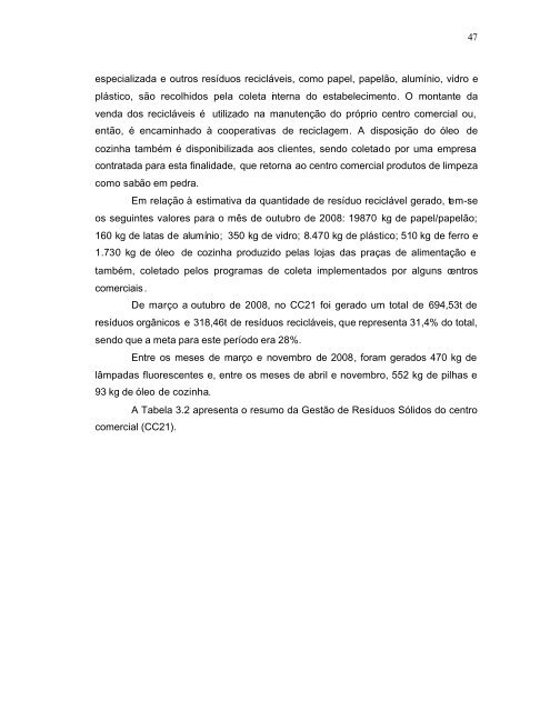 GestÃ£o de ResÃ­duos SÃ³lidos em Centros Comerciais do MunicÃ­pio ...