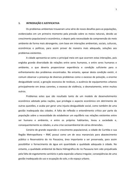 Estudo de Caso da Bacia Hidrografica do Rio Passauna - ppgerha ...