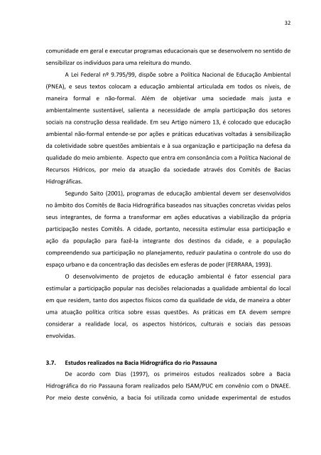 Estudo de Caso da Bacia Hidrografica do Rio Passauna - ppgerha ...