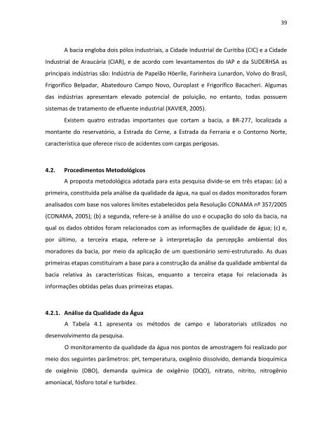 Estudo de Caso da Bacia Hidrografica do Rio Passauna - ppgerha ...