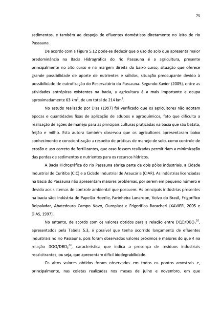 Estudo de Caso da Bacia Hidrografica do Rio Passauna - ppgerha ...