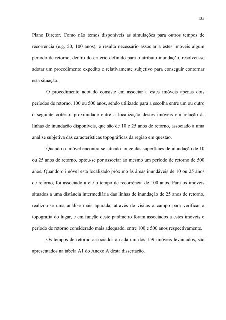 AnÃ¡lise do Efeito do Risco de Cheia no Valor de ImÃ³veis pelo ...