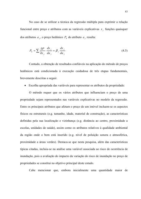 AnÃ¡lise do Efeito do Risco de Cheia no Valor de ImÃ³veis pelo ...