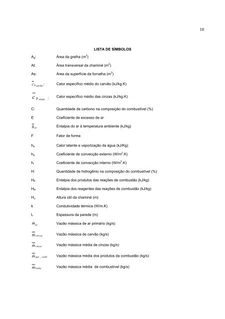 AnÃ¡lise Experimental de uma Fornalha a Lenha de Fluxo Co ...