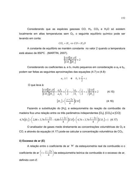 AnÃ¡lise Experimental de uma Fornalha a Lenha de Fluxo Co ...