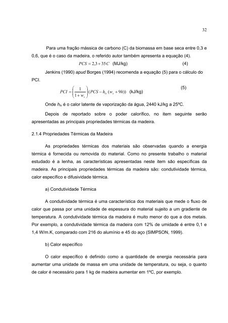 AnÃ¡lise Experimental de uma Fornalha a Lenha de Fluxo Co ...