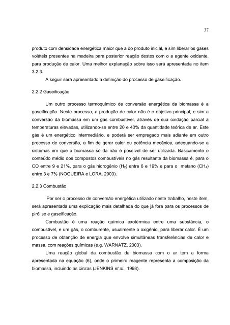 AnÃ¡lise Experimental de uma Fornalha a Lenha de Fluxo Co ...