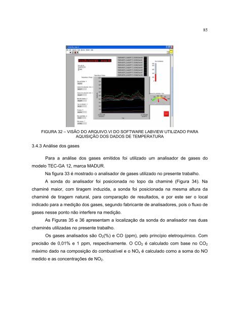 AnÃ¡lise Experimental de uma Fornalha a Lenha de Fluxo Co ...