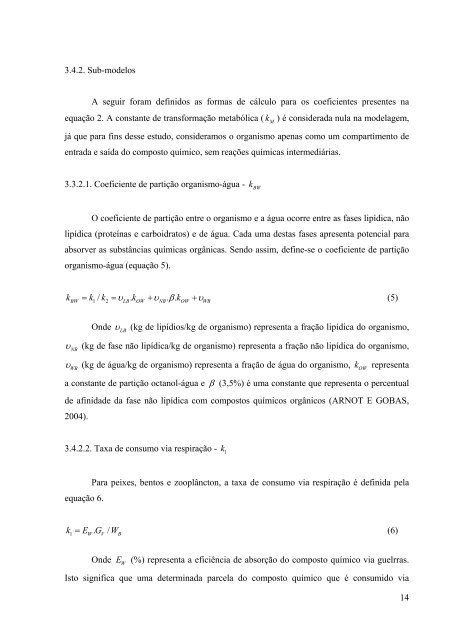 AvaliaÃ§Ã£o da PresenÃ§a, Toxicidade e da PossÃ­vel BiomagnificaÃ§Ã£o ...