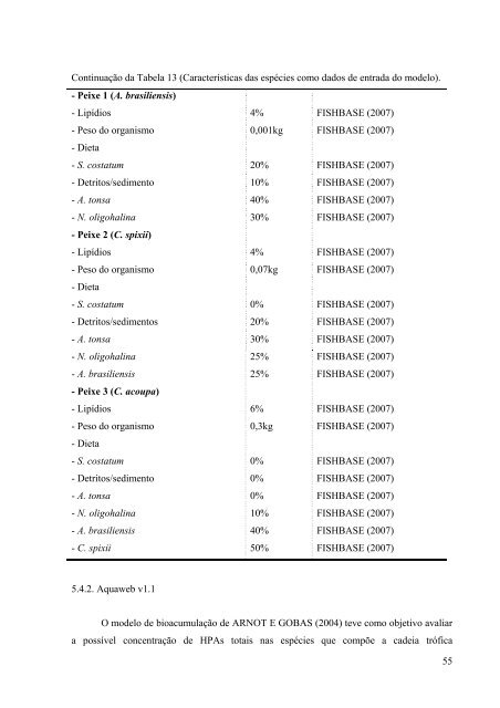 AvaliaÃ§Ã£o da PresenÃ§a, Toxicidade e da PossÃ­vel BiomagnificaÃ§Ã£o ...