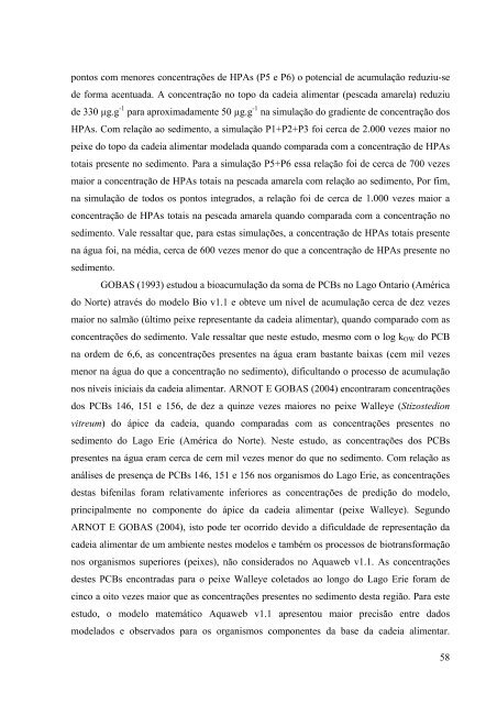 AvaliaÃ§Ã£o da PresenÃ§a, Toxicidade e da PossÃ­vel BiomagnificaÃ§Ã£o ...