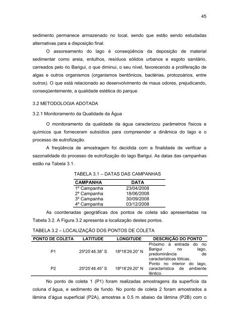 DeterminaÃ§Ã£o do Estado de EutrofizaÃ§Ã£o de um Lago Raso