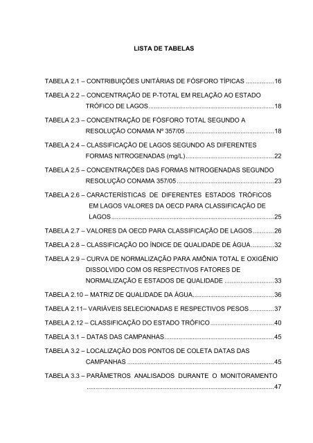 DeterminaÃ§Ã£o do Estado de EutrofizaÃ§Ã£o de um Lago Raso