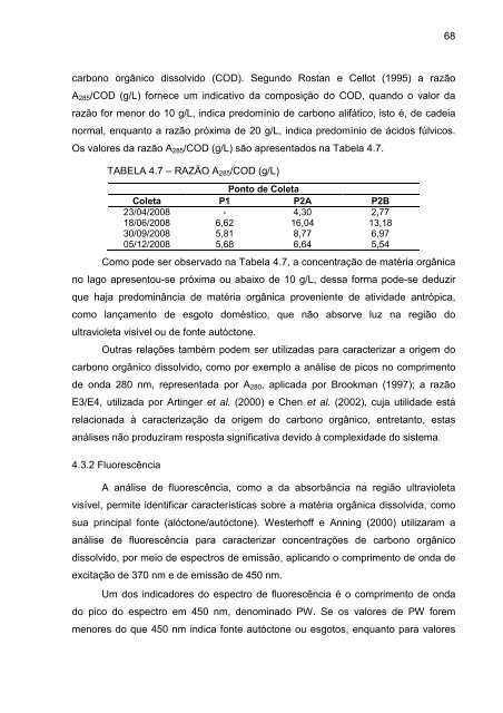 DeterminaÃ§Ã£o do Estado de EutrofizaÃ§Ã£o de um Lago Raso