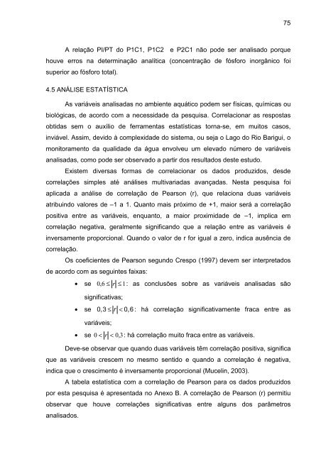 DeterminaÃ§Ã£o do Estado de EutrofizaÃ§Ã£o de um Lago Raso