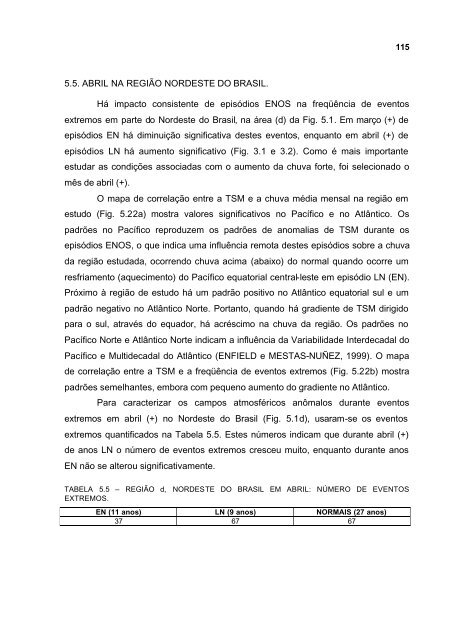 Impacto de EpisÃ³dios El NiÃ±o e La NiÃ±a sobre a FreqÃ¼Ãªncia de ...