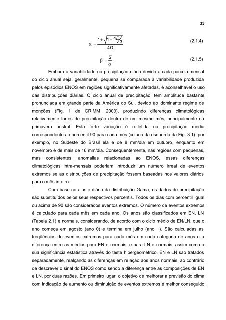 Impacto de EpisÃ³dios El NiÃ±o e La NiÃ±a sobre a FreqÃ¼Ãªncia de ...