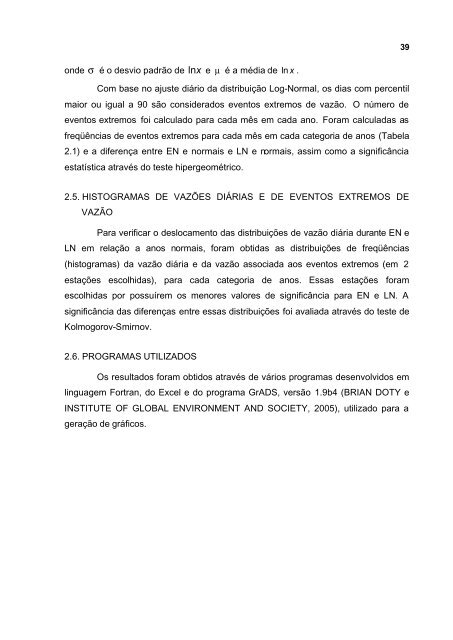 Impacto de EpisÃ³dios El NiÃ±o e La NiÃ±a sobre a FreqÃ¼Ãªncia de ...