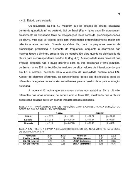 Impacto de EpisÃ³dios El NiÃ±o e La NiÃ±a sobre a FreqÃ¼Ãªncia de ...