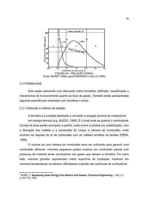 AnÃ¡lise Experimental de uma Fornalha a Lenha de Fluxo Co ...