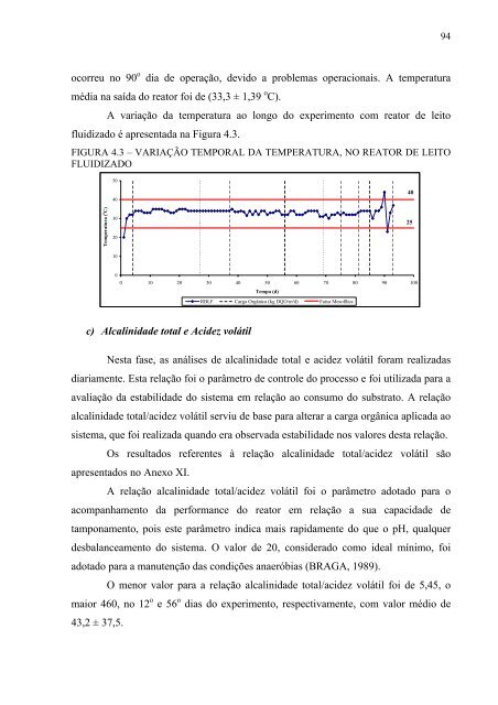 AvaliaÃ§Ã£o da EficiÃªncia de um Reator AnaerÃ³bio de Leito Fluidizado ...