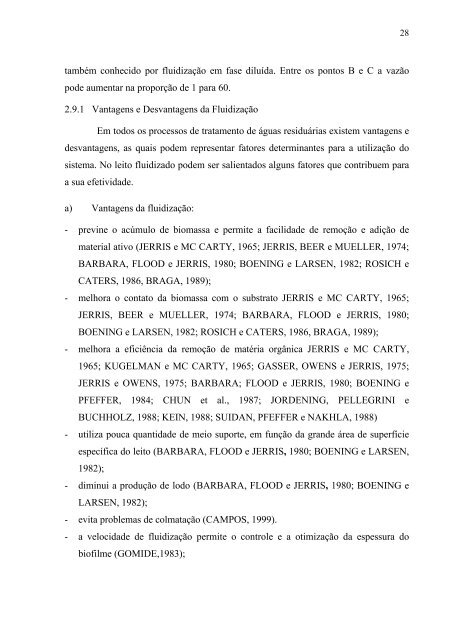 AvaliaÃ§Ã£o da EficiÃªncia de um Reator AnaerÃ³bio de Leito Fluidizado ...