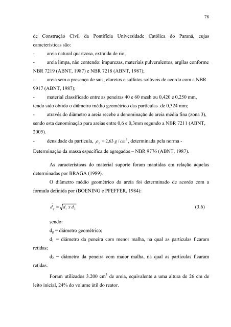 AvaliaÃ§Ã£o da EficiÃªncia de um Reator AnaerÃ³bio de Leito Fluidizado ...