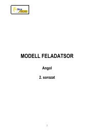 MODELL FELADATSOR Angol 2. sorozat