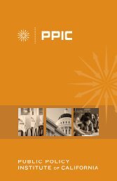 View our brochure - Public Policy Institute of California