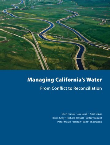 Managing California's Water - Public Policy Institute of California