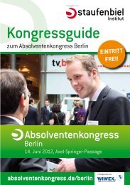 Kongressguide zur Vorbereitung - Absolventenkongress