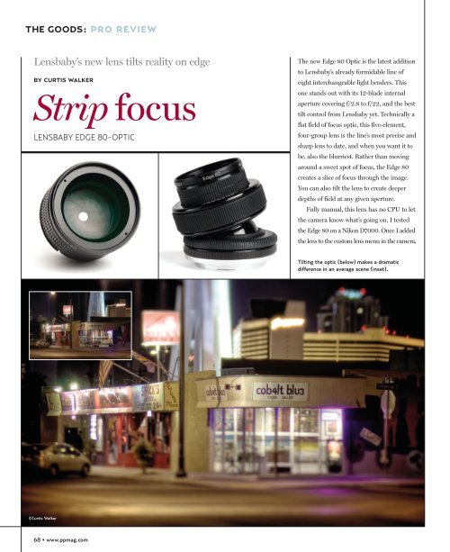 Lensbaby Edge 80-Optic - Professional Photographer Magazine