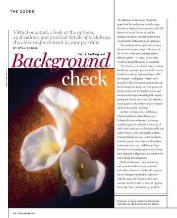 Background - Professional Photographer Magazine