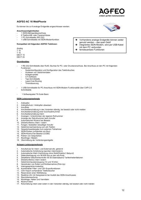 AGFEO AC 16 WEBPHONIE WINDOWS 8 DRIVER DOWNLOAD AGFEO AC 16 WEBPHONIE WINDOWS 7 DRIVER