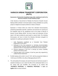 karachi urban transport corporation (kutc) - A (www.pprasindh.gov.pk