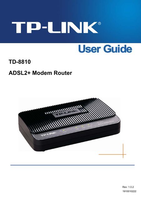 TD-8810 ADSL2+ Modem Router - TP-Link