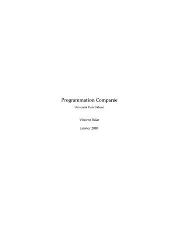 Programmation ComparÃ©e - PPS