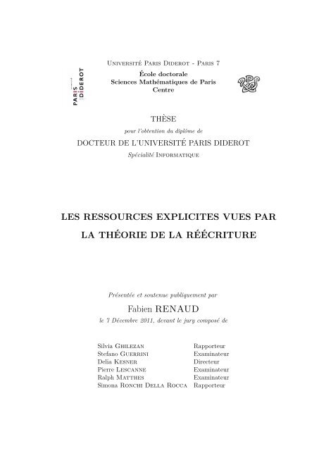 quot fabien renaud ph d thesis quot pps universita c paris diderot paris 7