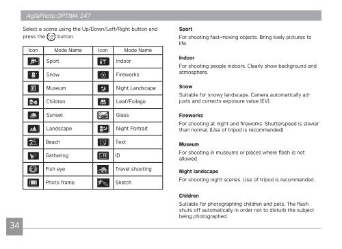 AP OPTIMA 147 User Manual - AgfaPhoto