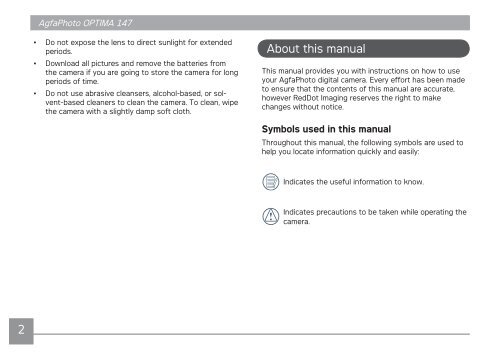 AP OPTIMA 147 User Manual - AgfaPhoto