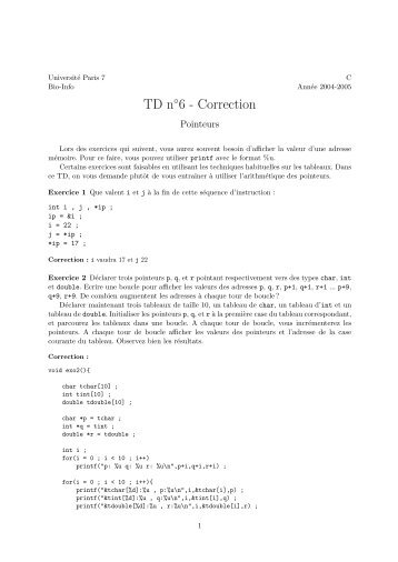 TD n 6 - Correction - PPS