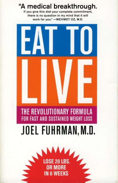 Joel Fuhrman Eat To Live Pdf Vegankind Ir