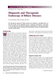 Diagnostic and Therapeutic Endoscopy of Biliary Diseases