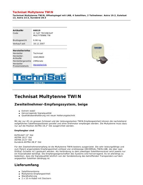 Technisat Multytenne TWIN