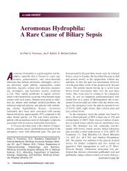 Aeromonas Hydrophila: A Rare Cause of Biliary Sepsis - Practical ...