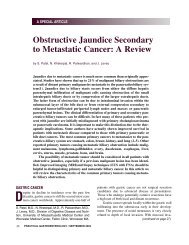 Obstructive Jaundice Secondary to Metastatic Cancer - Practical ...