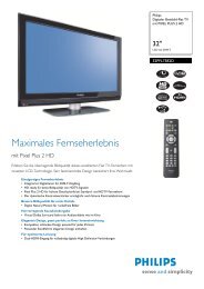 32PFL7582D/10 Philips Digitaler Breitbild-Flat TV mit PIXEL ... - Prad