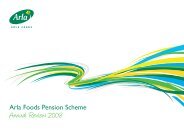 Arla Foods Pension Scheme - PRAG