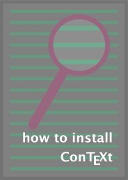 how to install ConTEXt - Pragma ADE