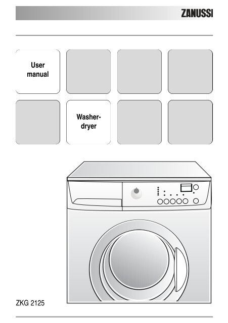 User manual Washer- dryer ZKG 2125 - Prague Rental Apartments